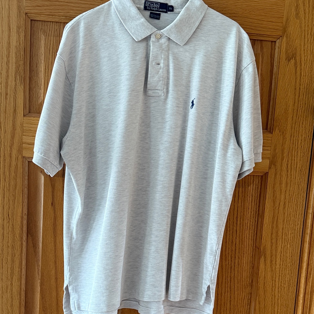 Men’s Polo Ralph Lauren Short Sleeve Shirt Heather/Gray Color Xl